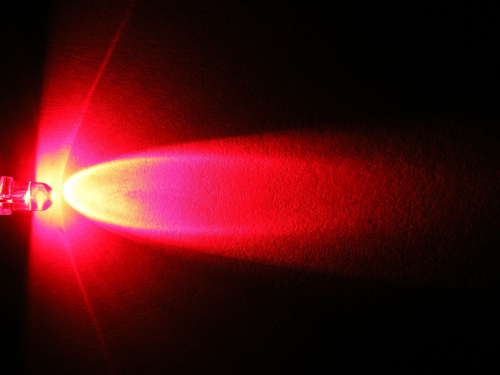 10 Stck 3,0mm LED rot glasklar
