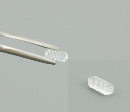 10x Streuscheibe klar oval 6x2.5x1mm