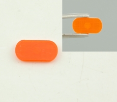 10x Positionsleuchte orange oval 10x5x1mm