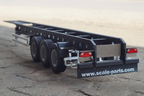Flachbett Semi Trailer 3-Achser 1:14