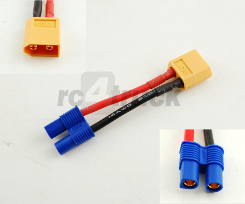 XT60 Stecker mnnlich auf EC3 Buchse weiblich