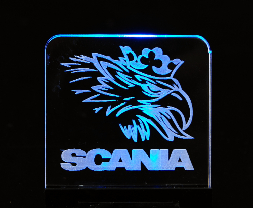 Acrylglas Scania + Beleuchtung No.02