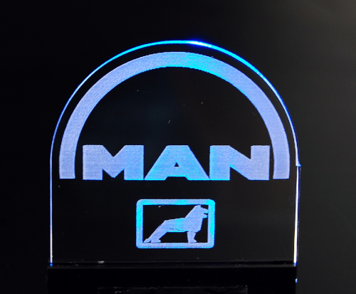 Acrylglas MAN + Beleuchtung No. 02