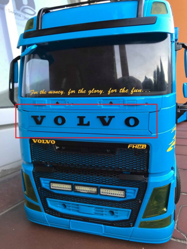 Volvo FH16 Grill Clean + VOLVO Schriftzug Logo 3D Look 1:14