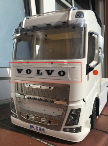 Volvo FH16 Grill Clean + VOLVO Schriftzug Logo 3D Look 1:14