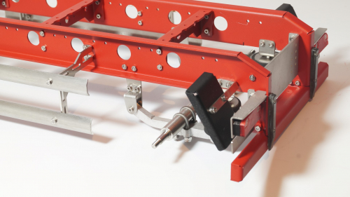 Trailer Anhnger 2-Achser rot 1:14