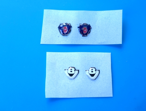 Scania V8 + Greif Aufkleber Decal Set 7,5mm mini farbig 1:14