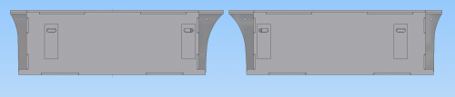 Scania 2-Achser Dnische Kisten rechts + links 1:14