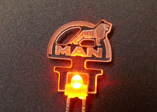 Truck Innenraumbeleuchtung MAN Acrylglas 1:14