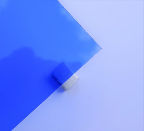 Acrylglas GS transparent farbig blau 590 x 290 x 2,0mm