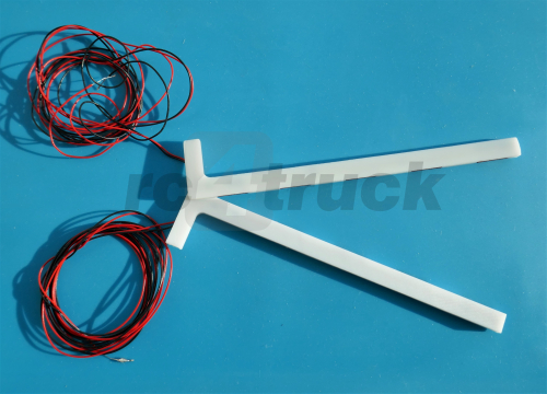 Truck Backfire Verkleidung Spoiler + LED Platine rot 1:14