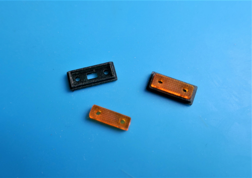 Frontblitzer eckig orange 2 Stck 1:14