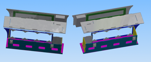 Scania Hauber Staukisten + Stufen Set 220 mm 1:14