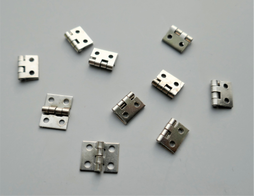 10 Stck Scharniere chrom 10x8mm