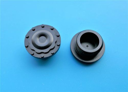 Alu Nabendeckel Front mit Gewinde 1:14