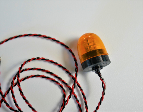 Rundumleuchte LED orange geriffelt rund 1:14 No.02