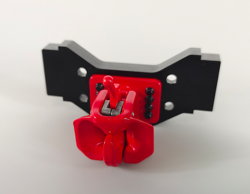Zugmaul rot Metall 1:14