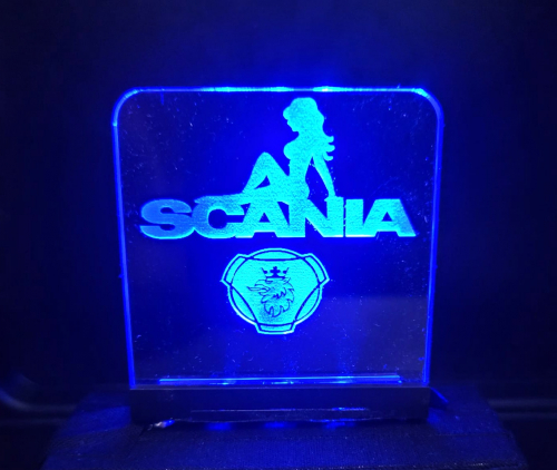 Acrylglas Scania + Beleuchtung No.07