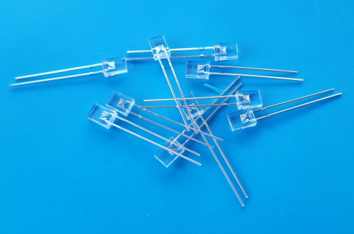 10 Stck rechteckige LED 2x5mm weiss