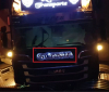 Scania Schrift beleuchtet fr Grill mit LED + Aufkleber 1:14