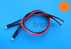 2 Stck 1,8mm LED orange diffus fertig verkabelt
