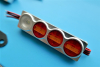 3-Kammer LED Rckleuchten + Platine + Halter 1:14