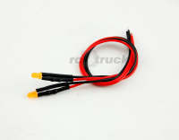 2 Stck 3,0mm LED orange diffus fertig verkabelt