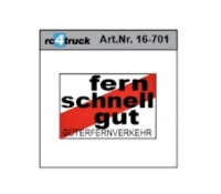 Fern-Schnell-Gut Schild Aufkleber